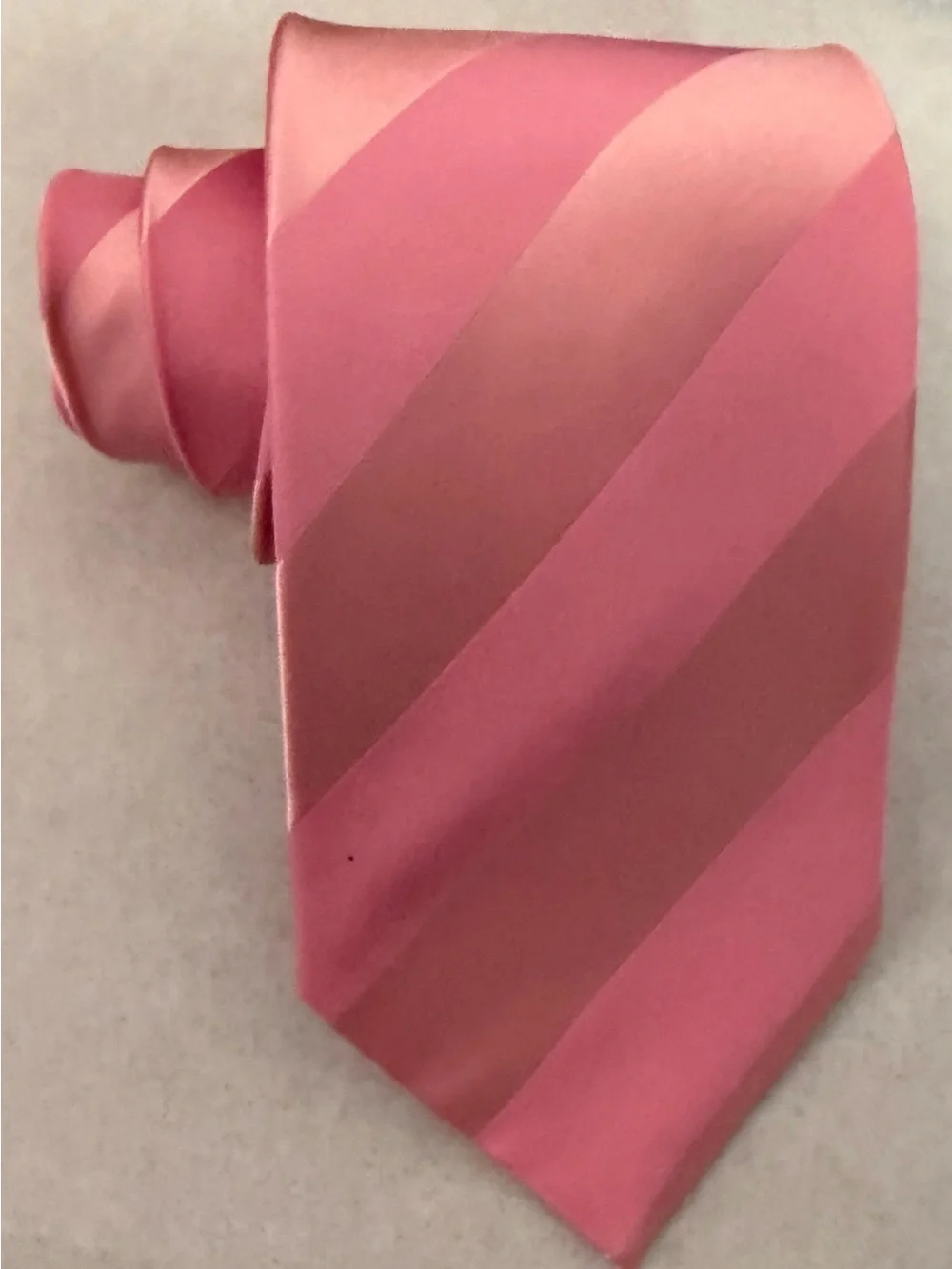 Pink Tonal Striped Men's Tie
